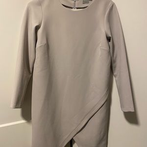 ASOS tan long sleeve dress